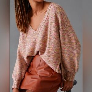 Anthropologie Pilcro Deep V Sweater